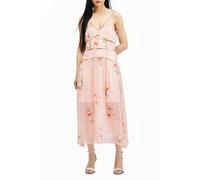 AllSaints Saffron Kora Dress Dusky Pink Talla: 12 | Vestidos Midi Outlet | Mujer | Rosa