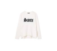 AllSaints Saints Crew Chalk White/black Talla: L | Sudaderas con Capucha Outlet | Mujer | Blanco
