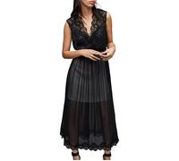 AllSaints Sara Dress Black/champagne Talla: 12 | Vestidos Midi Outlet | Mujer | Negro