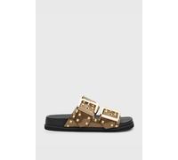 AllSaints Sian Stud Met Sandal Warm Brass Talla: 38 | Chancletas Outlet | Mujer | Marrón