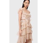 AllSaints Sienna Dress Empoli Pop Pink Talla: 8 | Vestidos Maxi Outlet | Mujer | Rosa