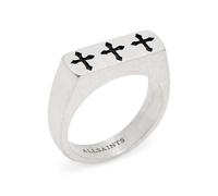 AllSaints Solar Fide Ring Warm Silver Talla: S | Outlet | Hombre | Gris