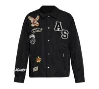 AllSaints Chaqueta de entretiempo 'SOUNDMAN' beige / rojo claro / negro / blanco S beige / rojo claro / negro / blanco