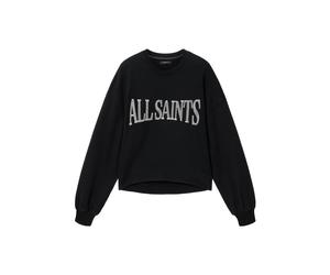 AllSaints Sudadera 'DASH LILA' negro / blanco S negro / blanco