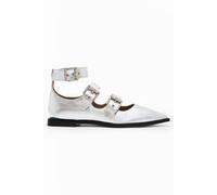 AllSaints Susan Buckle Shoe Silver Talla: 37 | Chancletas Outlet | Mujer | Gris