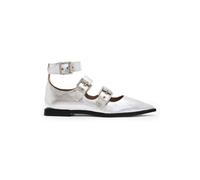 AllSaints Susan Buckle Shoe Silver Talla: 38 | Outlet | Mujer | Gris