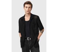 AllSaints Sylvan Ss Shirt Jet Black Talla: M | Camisas Casuales Outlet | Hombre | Negro
