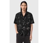 AllSaints Terra Ss Shirt Jet Black Talla: XXL | Camisas Casuales Outlet | Hombre | Negro