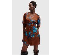 AllSaints Tian Iona Dress Rust Red Talla: 8 | Mini Vestidos Outlet | Mujer | Marrón