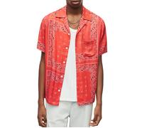AllSaints Tikal Ss Shirt Ruby Red Talla: S | Camisas Casuales Outlet | Hombre | Rojo