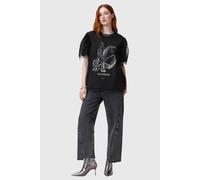 AllSaints Tommy Asp Tee Black Talla: S | Camisetas de Seda Outlet | Mujer | Negro