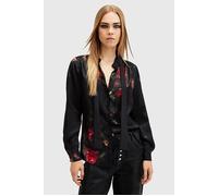 AllSaints Toni Shirt Mortem Black Talla: 12 | Blusas Outlet | Mujer | Negro
