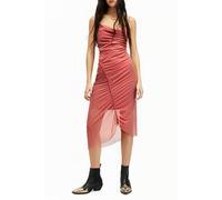 AllSaints Ulla Dress Rich Pink Talla: 12 | Vestidos Midi Outlet | Mujer | Rosa