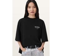 AllSaints Under Amelie Tee Black Talla: L | Camisetas de Seda Outlet | Mujer | Negro