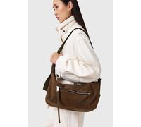 AllSaints Vega Suede Shldr Bag Fango Brown Talla: OS | Bandoleras Outlet | Mujer | Marrón