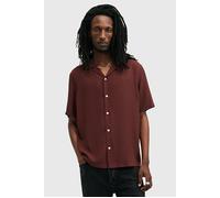 AllSaints Venice Ss Shirt Moretti Red Talla: XL | Camisas Casuales Outlet | Hombre | Rojo