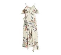 AllSaints Vestido de verano 'ORION SANIBEL' gris claro / verde / naranja / rosa 38 gris claro / verde / naranja / rosa
