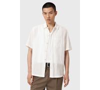 AllSaints Walton Ss Shirt Off White Talla: M | Camisas Casuales Outlet | Hombre | Blanco