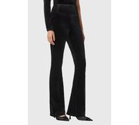 AllSaints Zanni Flare Trouser Velvet Black Talla: 2 | Pantalones Outlet | Mujer | Negro