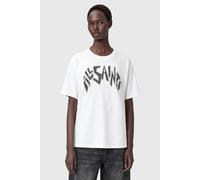 AllSaints Zinc Bf Tee Optic White Talla: L | Camisetas de Seda Outlet | Mujer | Blanco