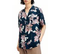 AllSaints Zinnia Ss Shirt Admiral Blue Talla: XS | Camisas Casuales Outlet | Hombre | Azul