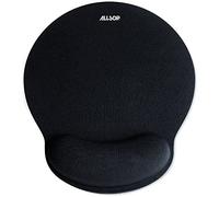 Allsop 30203 alfombrilla para ratón Negro - Alfombrilla de ratón (Negro, Monótono, Descansa muñecas)