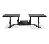 Allsop 31883 Metal Art ErgoTwin - Soporte para Monitor de hasta 24 Pulgadas (Altura Ajustable, Individual), Color Negro