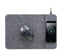 ALLSOP ALS32192 Powertrack - Alfombrilla de Mouse de Carga inalámbrica, Color Negro
