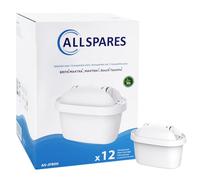 AllSpares Cartuchos de filtro para jarras de agua (x12) adecuados para BRITA MAXTRA+, MAXTRA PRO, Bosch Tassimo