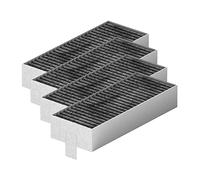 AllSpares CleanAir - Juego de 4 filtros de recambio para campanas extractoras Bosch 17004811 / HEZ9VRUD0, Siemens 17004796 / HZ9VRCR0, Neff 17004806 / Z821VR0 y Gaggenau CA282111 (192 x 755 x 35)
