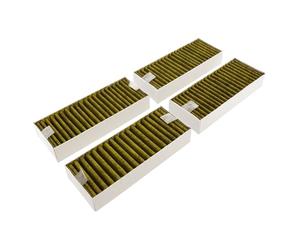 AllSpares CleanAir Plus - Filtro de carbón activo para campanas extractoras (4 unidades, para Bosch Neff Gaggenau 17007505 y Siemens HZ9VRCR1 (192 x 75 x 35 mm)