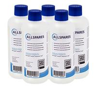 AllSpares Descalcificador (5 x 500 ml) para cafeteras Delonghi EcoDecalk DLSC500 y AEG M3BICD200