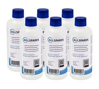AllSpares Descalcificador (6 x 500 ml) para cafeteras Delonghi EcoDecalk DLSC500 y AEG M3BICD200