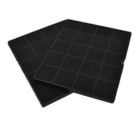 AllSpares Filtro de carbón activo (2 uds.) para campanas extractoras compatible con Airforce AFFCAF16 y Whirlpool 481248048198 (237 x 192 x 10 mm)