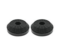 AllSpares Filtro de carbón activo (2 unidades) para campanas extractoras adecuado para Gorenje AH135/417308 y Tecnowind TIPO L/ACK00108 (Ø130 x 36 mm)