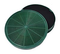 AllSpares Long Life - Filtros de carbón activo (2 unidades, para AEG-Electrolux Zanussi EFF77, 50290659007, MCFE31, 9029801306, NYTTIG FIL 500/004.019.55 y Franke 112.0016.755, diámetro de 200 mm)