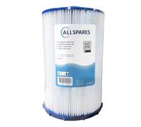 AllSpares Whirlpool Filtro de piscina, cartucho de filtro de spa de repuesto para Weltico C2 | 62612 | 180 x 270 mm | Apertura 50 mm