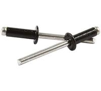 Allstar ALL18128 - Remache de Cabeza pequeña con Mandril de Aluminio, Color Negro, de 1/4 a 3/8 Pulgadas, Paquete de 250 Unidades