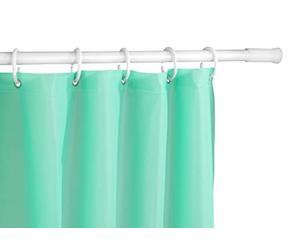 Allstar Barra para cortina baño telescópica 70-120 cm - Barra para cortina de ducha , Aluminio, 70-120 cm, Blanco