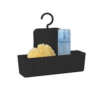 Allstar Cesta colgante para la ducha Minas negro - Repisa de ducha, cesta mural, Polipropileno, 25.3 x 22.5 x 8 cm, Negro