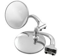 Allstar Performance ALL76401 - Espejo retrovisor lateral con cabeza de acero inoxidable de 4 pulgadas de diámetro, diseño de puerta deslizante, par