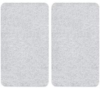 Wenko Placa cobertora diseño pasta vidrio templado 30x52 cm transparente - 2 ud para vidriocerámica