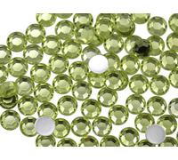 Allstarco 1000PCS 5mm SS21 Yellow Jonquil .JQ26 Acrylic Flat Back Rhinestones for Jewelry Making and Face Painting Card Making Embelishments Plastic Crafts Gems