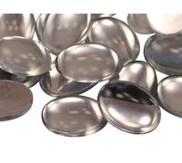 Allstarco 25x18mm Crystal Clear H102 Flat Back Oval Acrylic Cabochons Rhinestones Plastic Gems Embellishments for Crafts, Costumes, Card Invitations, Jewelry, Cosplay - 20 Pcs