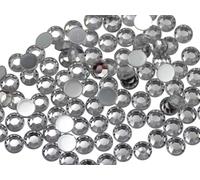 Allstarco 500PCS 9mm SS42 Crystal Clear .AC Acrylic Flat Back Rhinestones for Jewelry Making and Face Painting Card Making Embelishments Plastic Gems