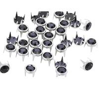 Allstarco 9mm Jet Black CH37 Bedazzler Refills Rhinestones Preset Gemagic Studs Nailheads in Rims For Garment Embelishments Leatherwork DIY Crafts Decorate Shoes, Belts, tee Size 40-50 Pieces