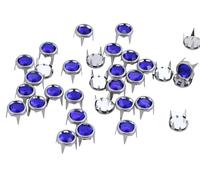 Allstarco 9mm Sapphire CH09 Bedazzler Refills Rhinestones Preset Gemagic Studs Nailheads in Rims For Garment Embelishments Leatherwork DIY Crafts Decorate Shoes, Belts, tee Size 40-50 Pieces