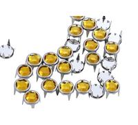 Allstarco 9mm Topaz CH16 Bedazzler Refills Rhinestones Preset Gemagic Studs Nailheads in Rims For Garment Embelishments Leatherwork DIY Crafts Decorate Shoes, Belts, tee Size 40-50 Pieces