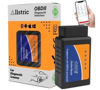 Allstric® OBD2 Bluetooth para iOS, Android y Windows. OBD2 Diagnosis Coche Multimarca. Maquina Diagnosis Coche de Fallos y Errores de Motor. Escaner para Coches desde 1996 con toma OBD 2. Scanner OBD2