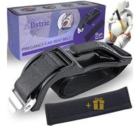 Allstric® Pack Cinturon Embarazada Coche Homologado + Almohadilla Para Proteger de Impactos o Presiones. Adaptador Cinturon Embarazada. Anclaje Cinturon Seguridad Portatil. Cinturon Premama Coche